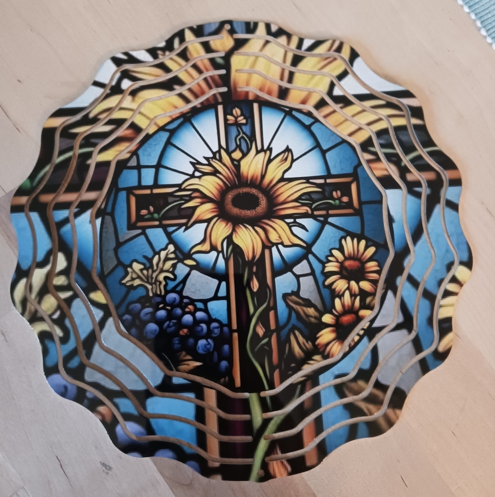 Cross 8 in. Wind spinner